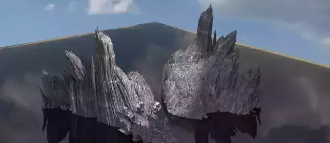 Medusa Cliff gate kitbash rocks  