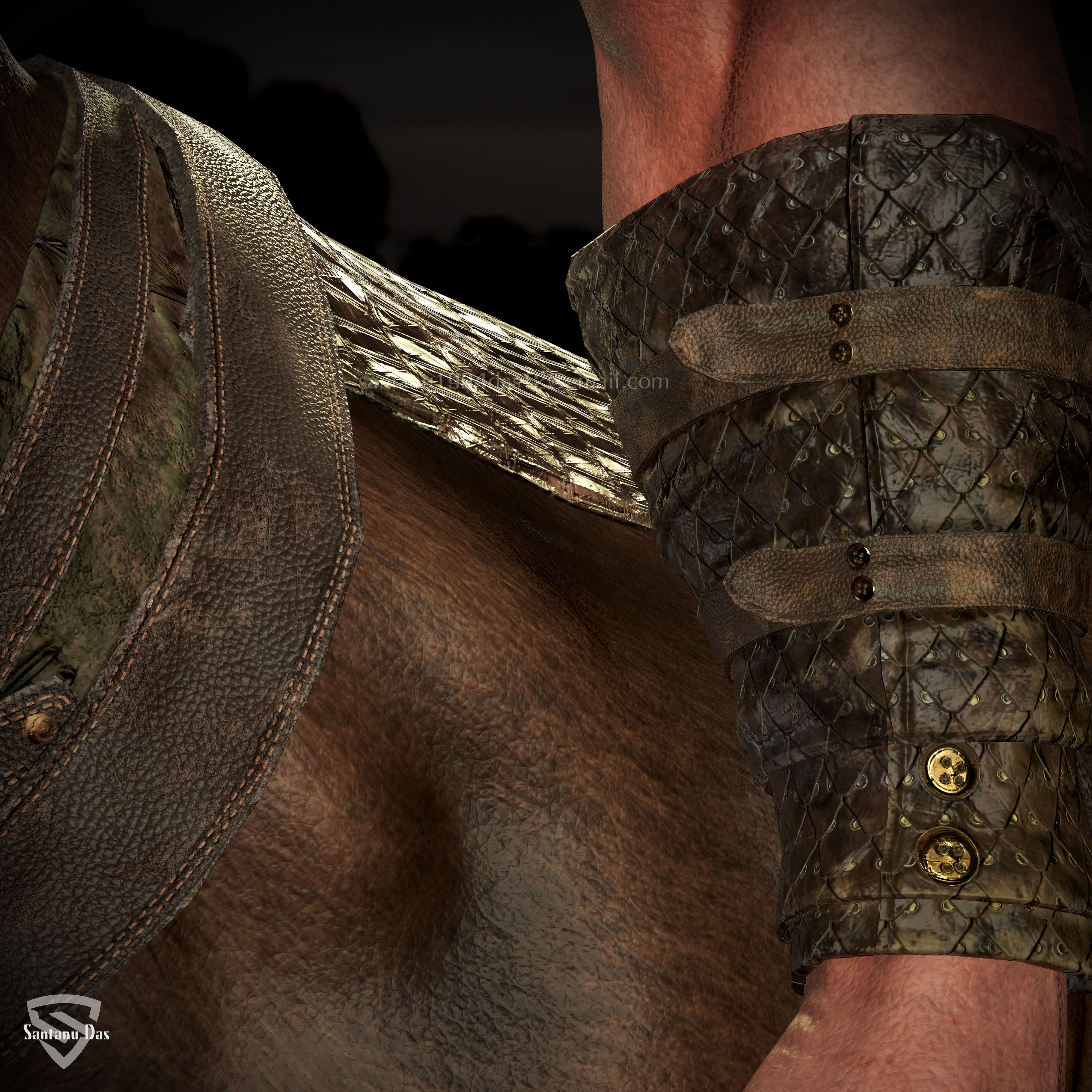 Centaur Game Model Low-poly 3D model_8