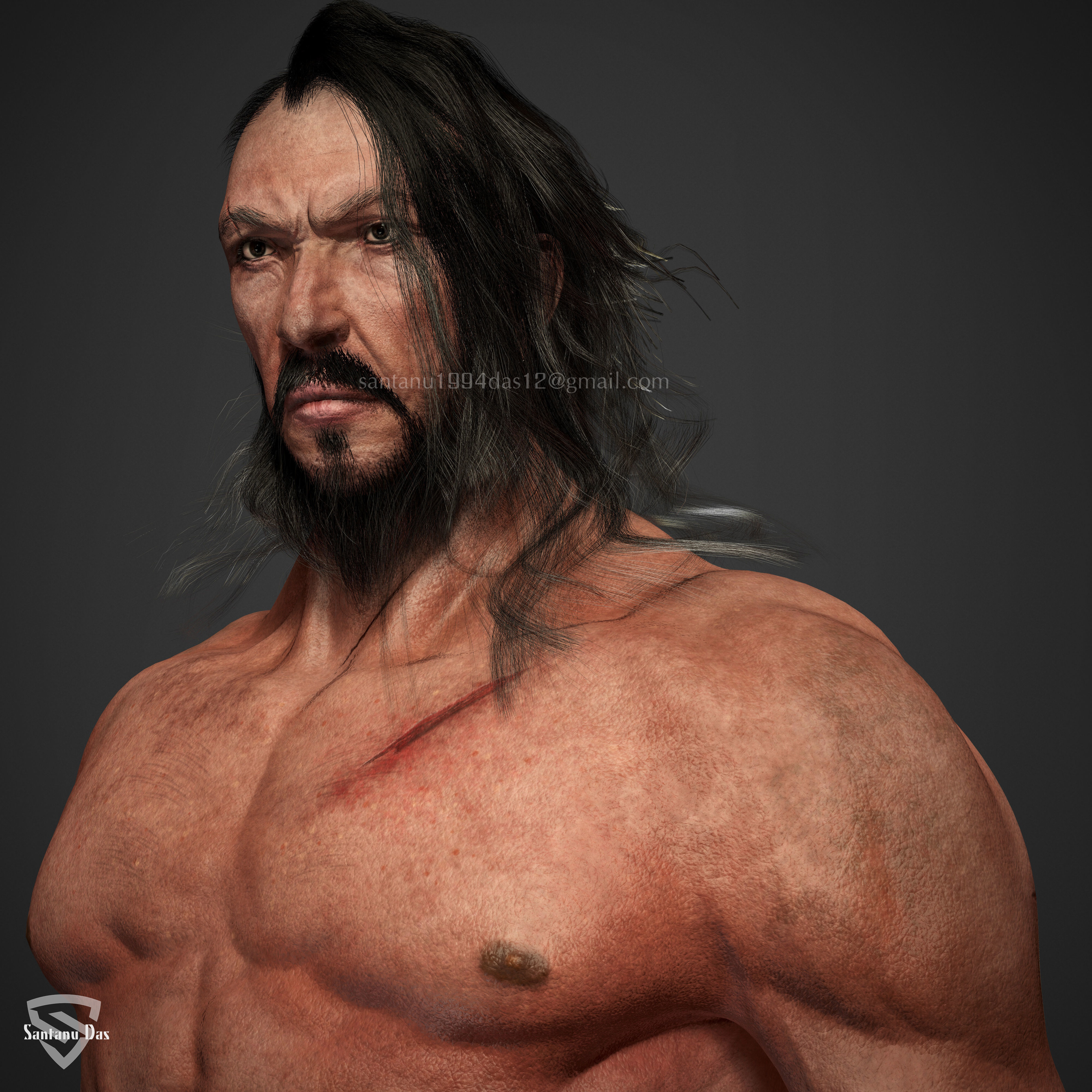 Centaur Game Model Low-poly 3D model_13