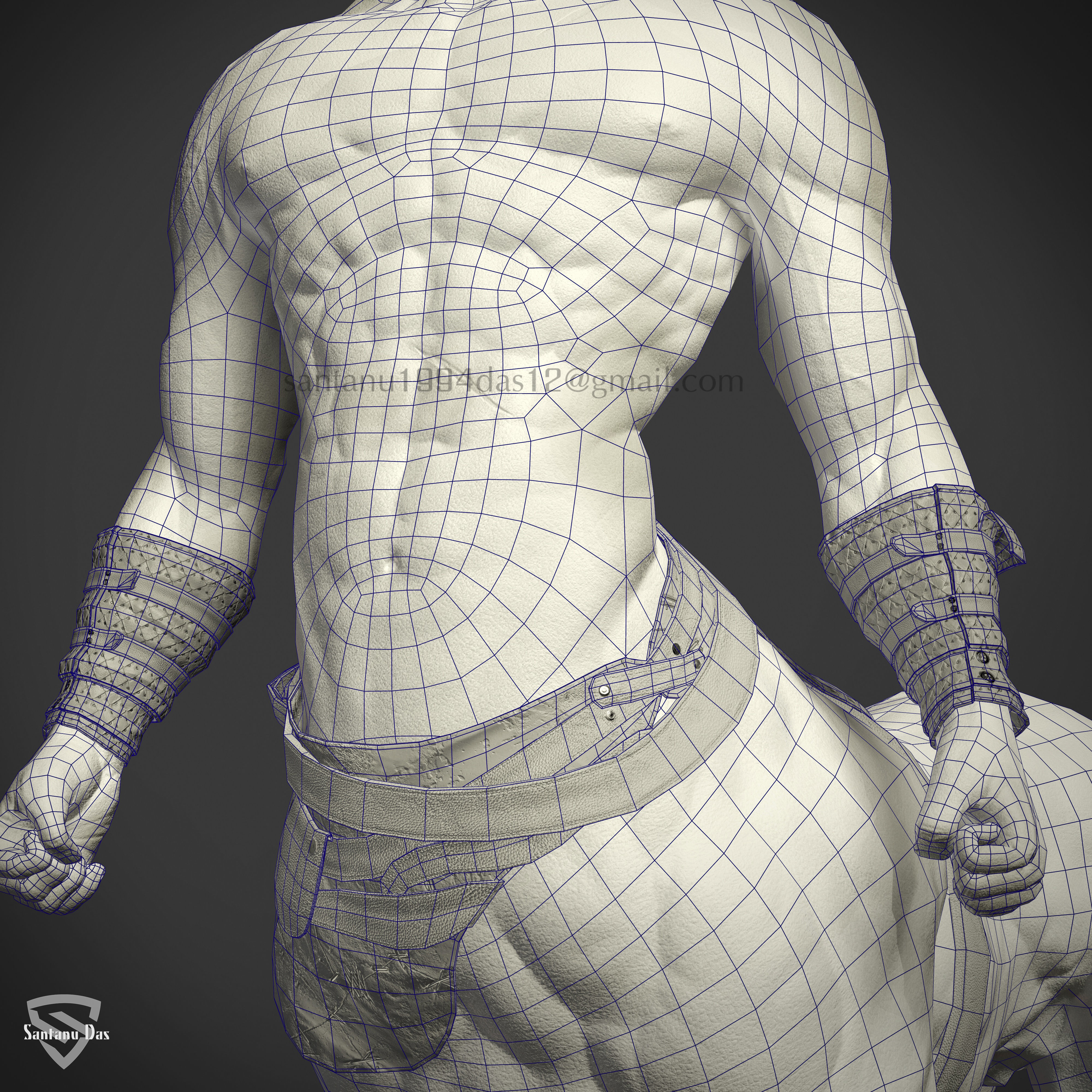 Centaur Game Model Low-poly 3D model_6