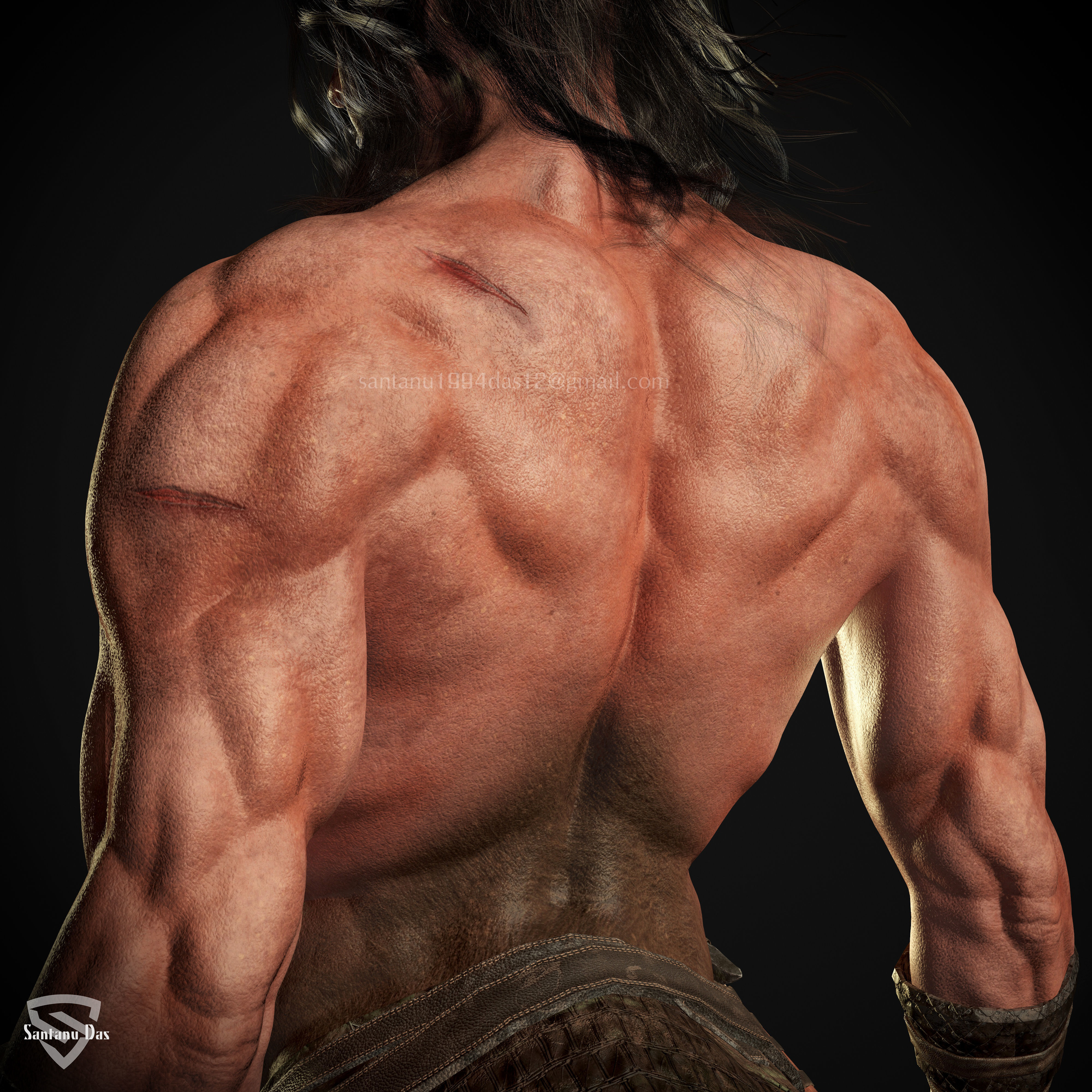 Centaur Game Model Low-poly 3D model_10