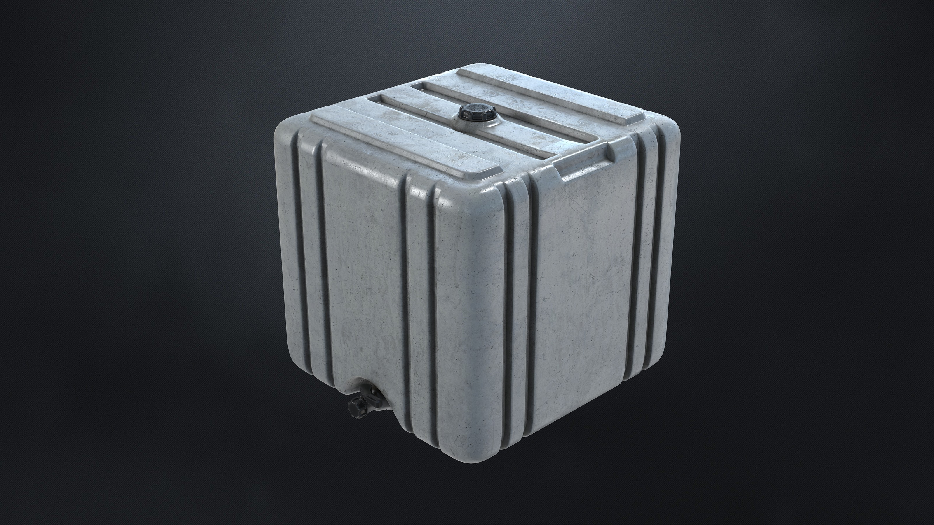 3 SUBD Low Poly Liquid Storage Container Variations Low-poly 3D model_4