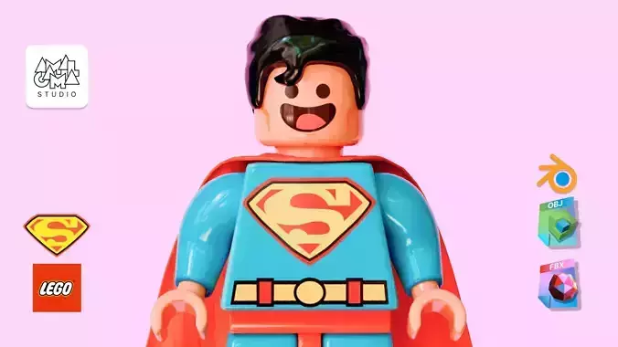 LEGO - Classic Superman MiniFigure Toy