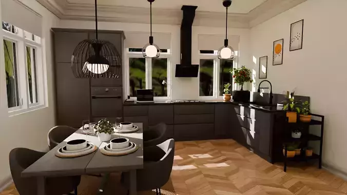 Complete Beautiful Kitchen
