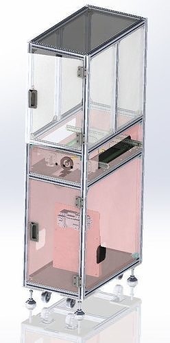 mini  conveyor 3D model for industry 3D model