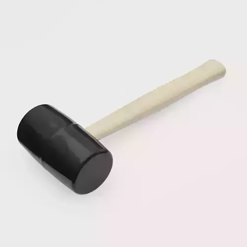 Wood Mallet 3D model