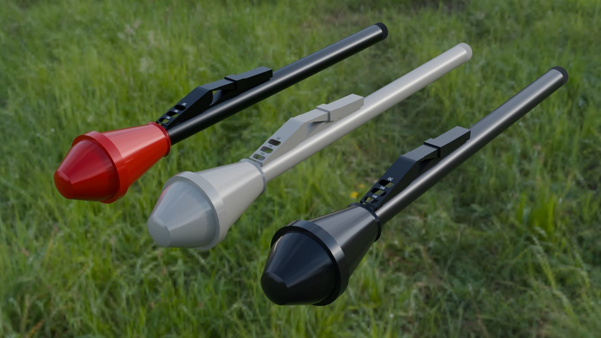 Panzerfaust 60 Low-poly 3D model_5