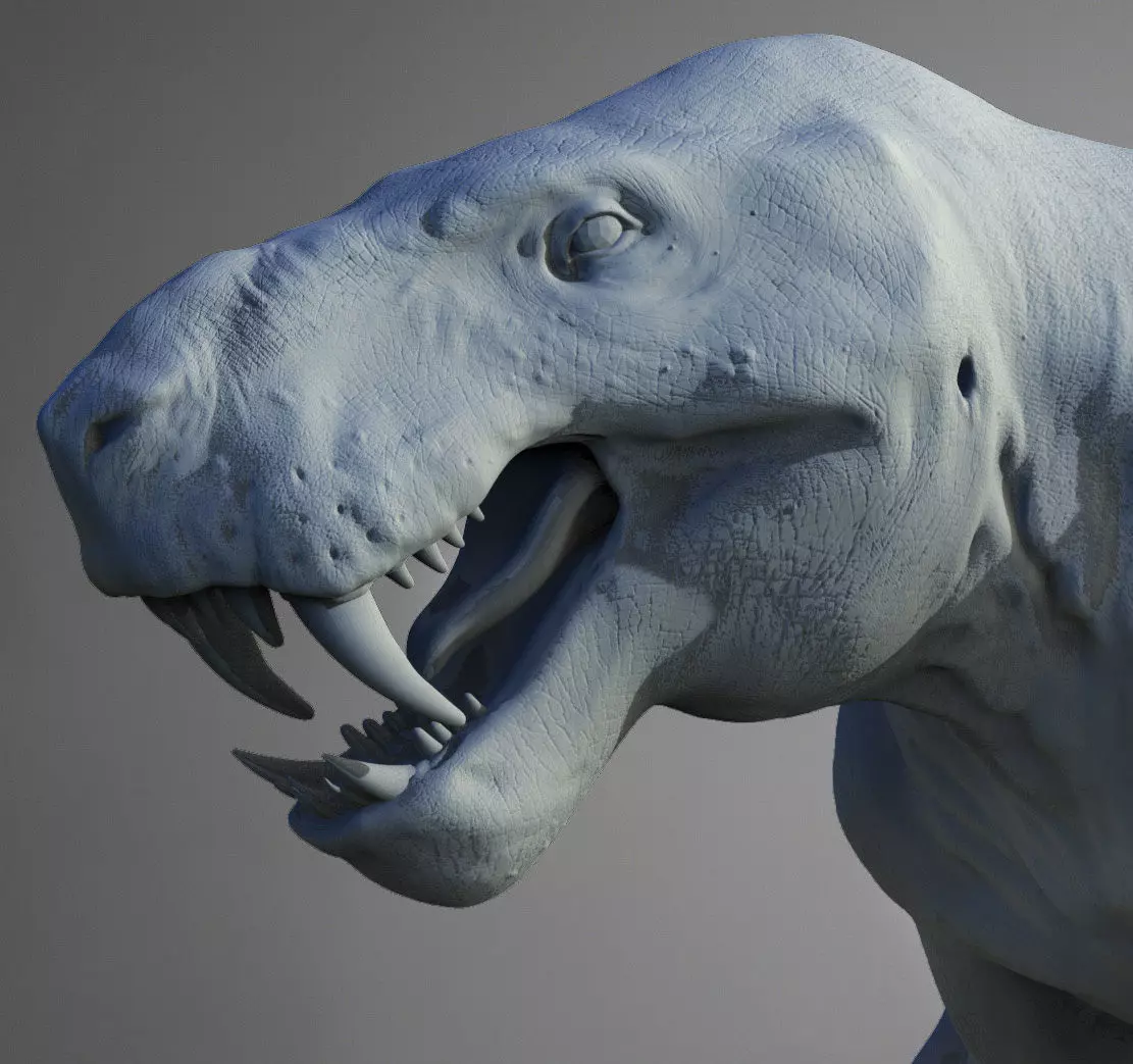 Inostrancevia 3D print model_0