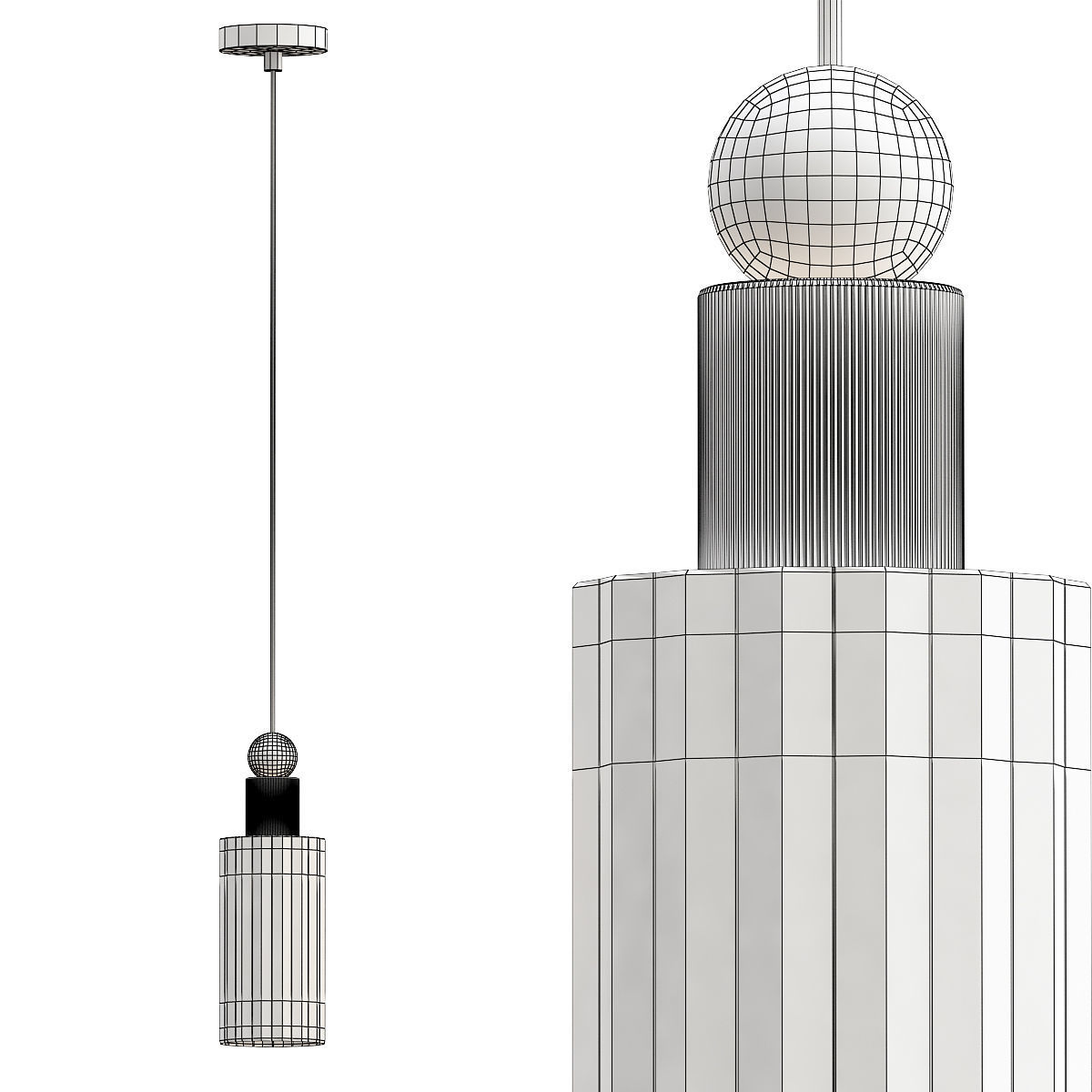 ekke pendant 3D model_2