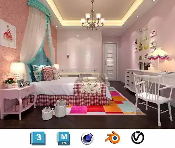 European children room for girls
