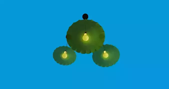 lotus leaf shaped ceiling lamp