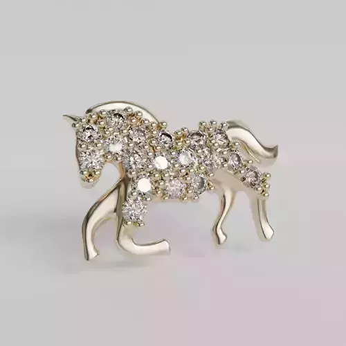 horse with diamonds