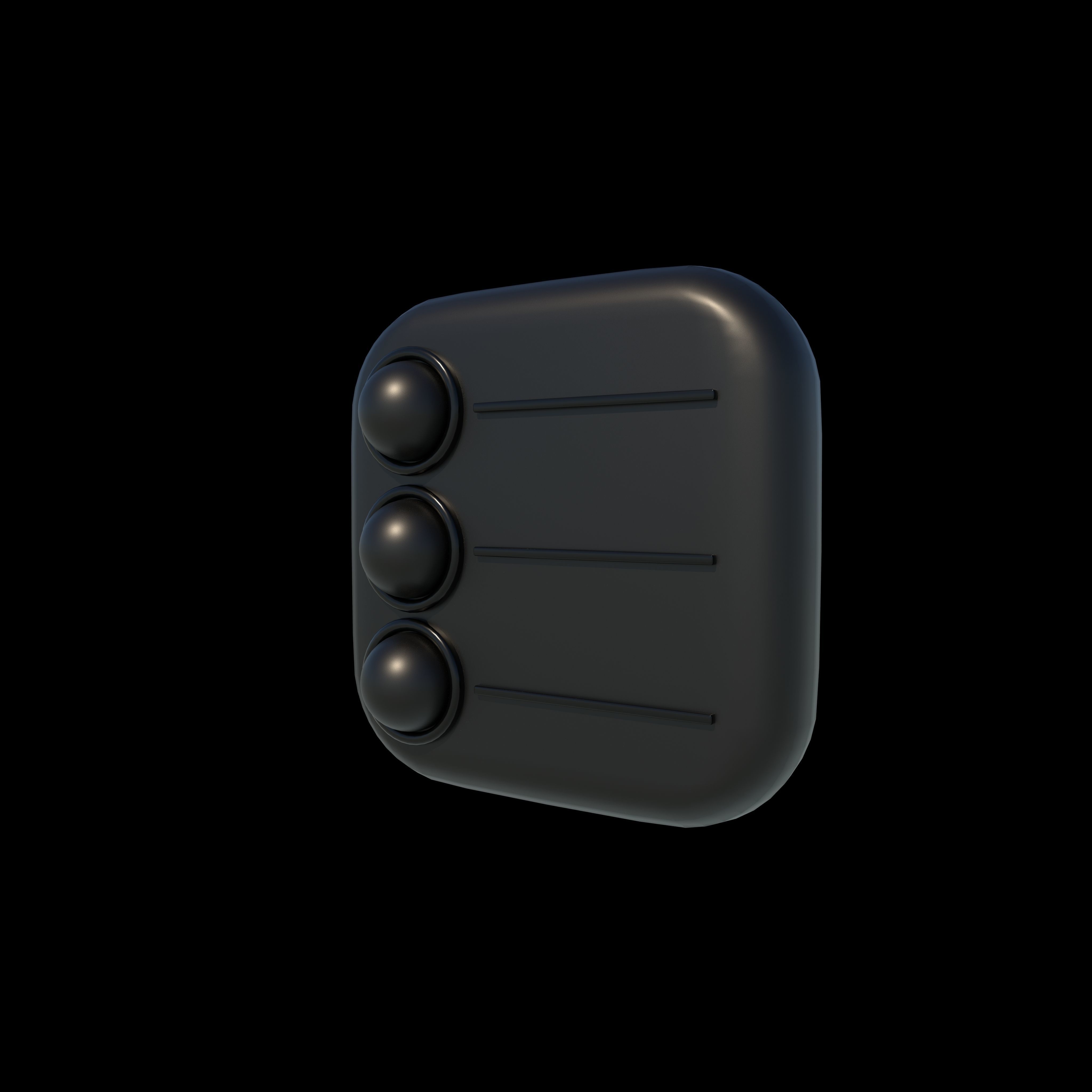 Reminders icon 3D model_4