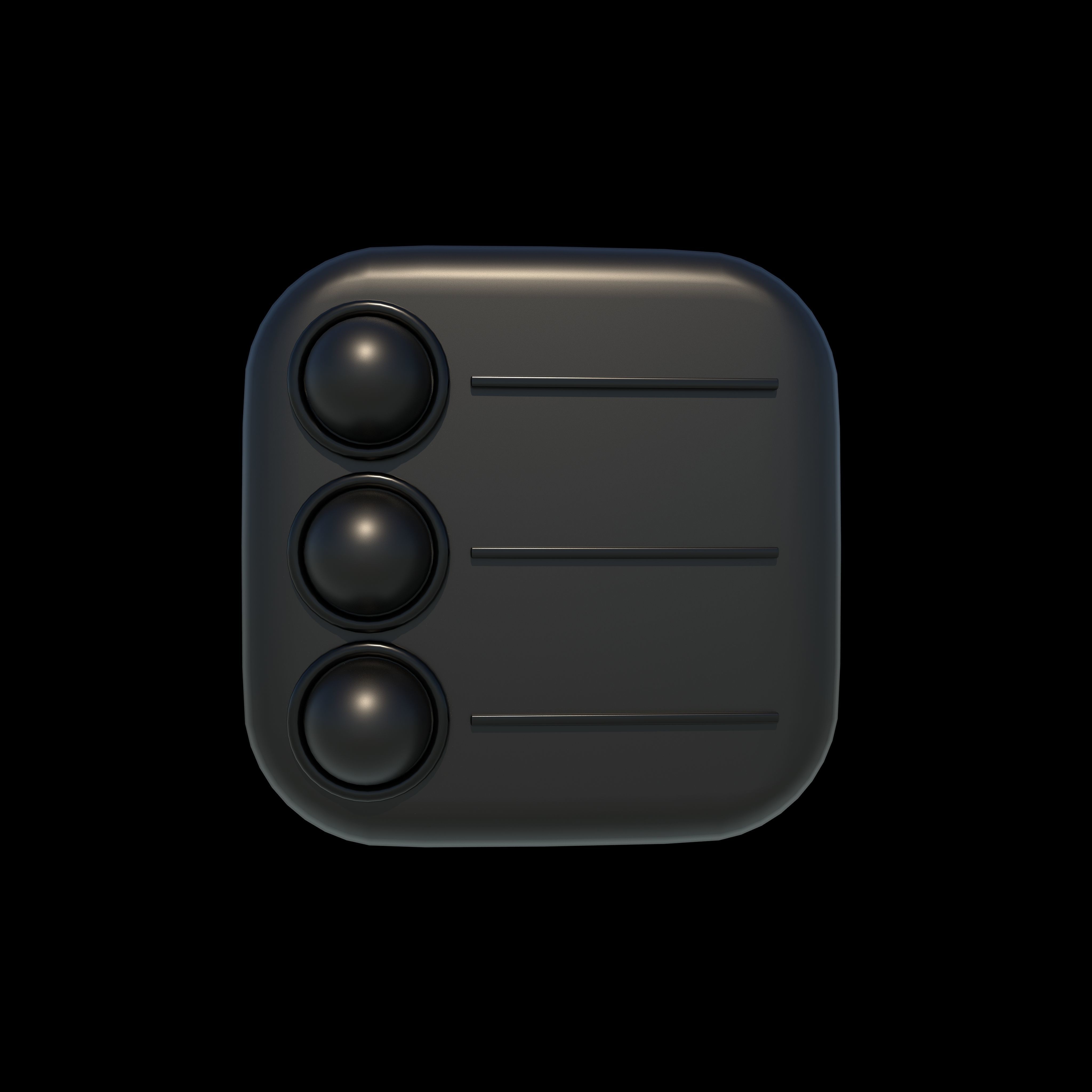 Reminders icon 3D model_6