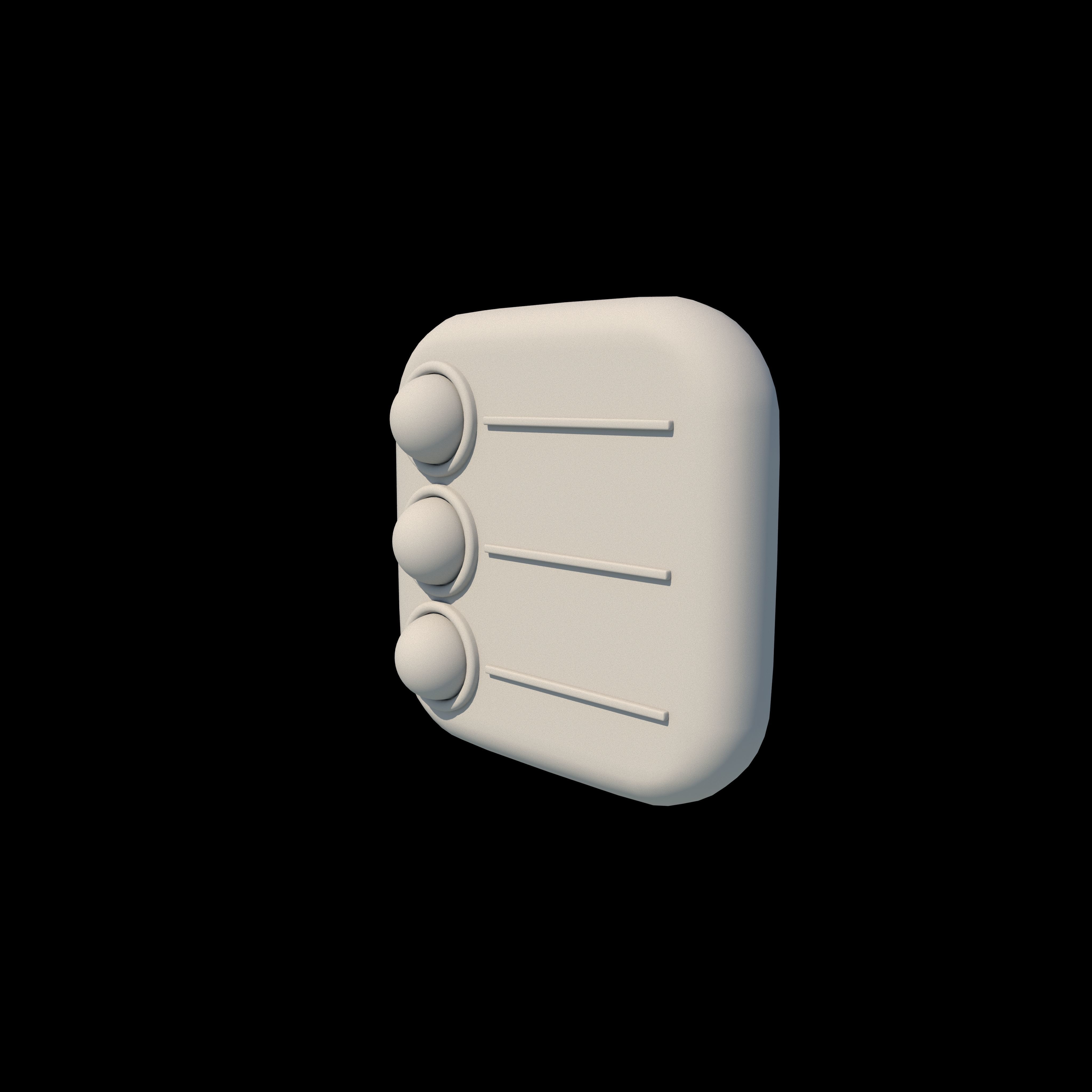 Reminders icon 3D model_3