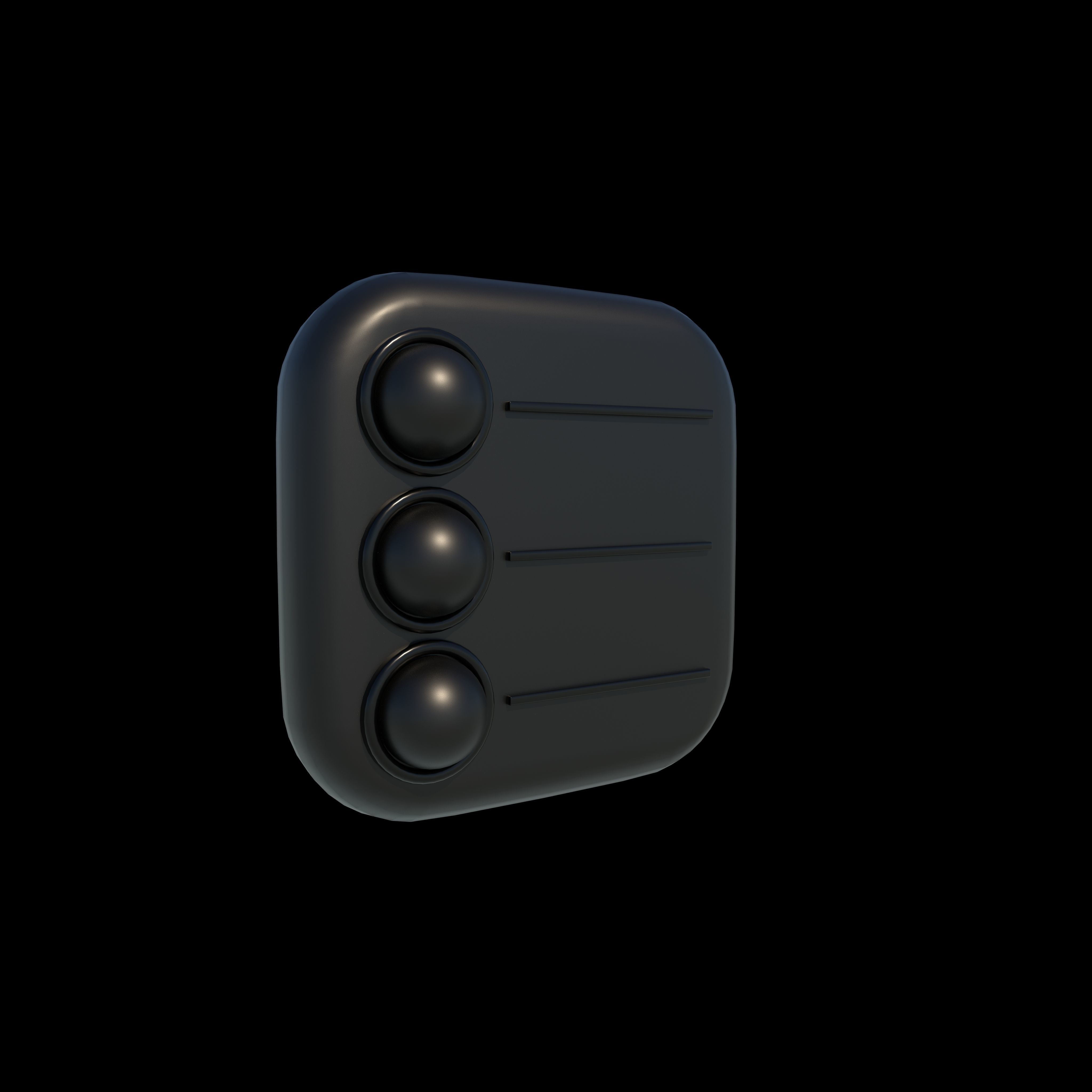 Reminders icon 3D model_5