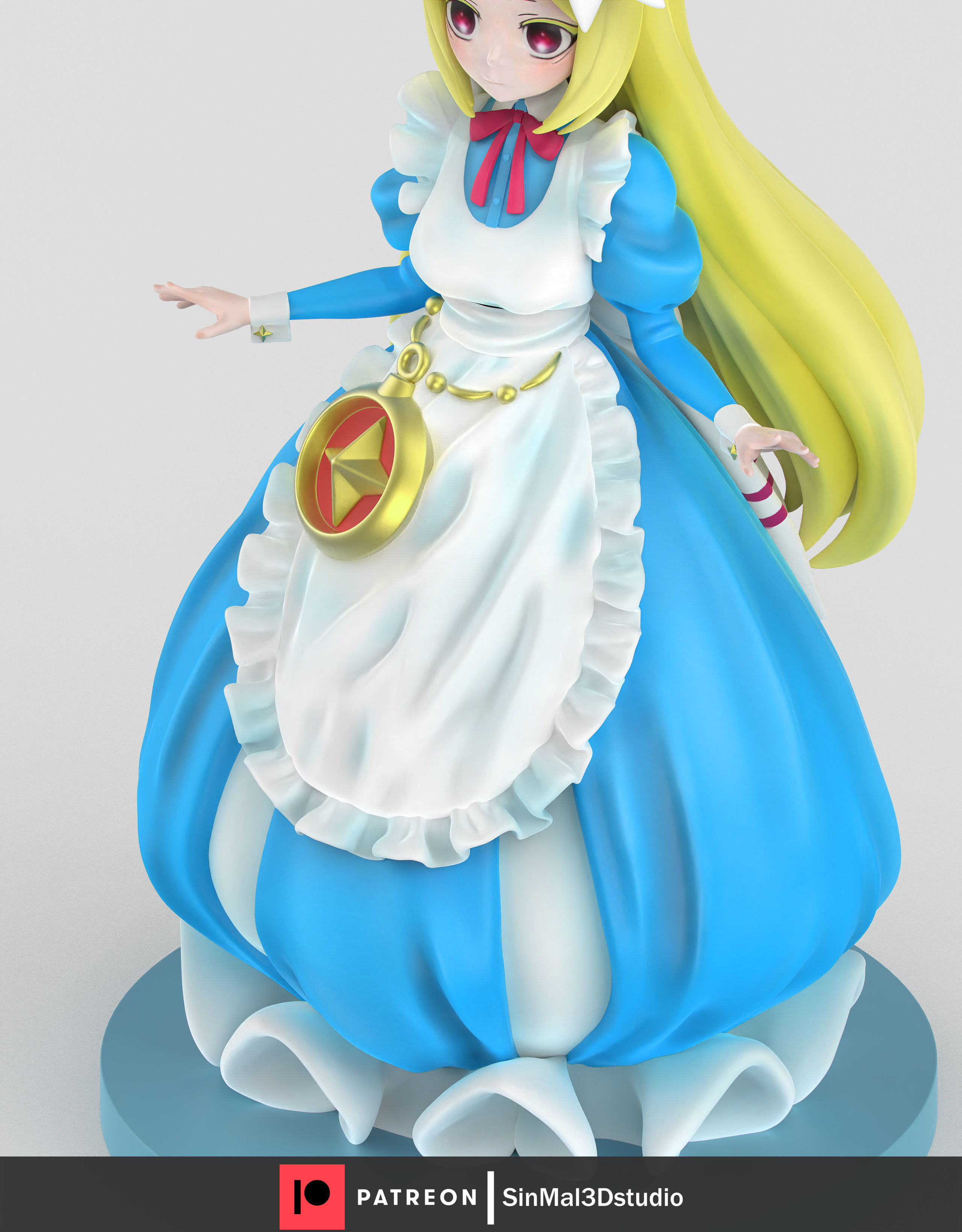 Alice - gushing over magical girls 3D print model_3