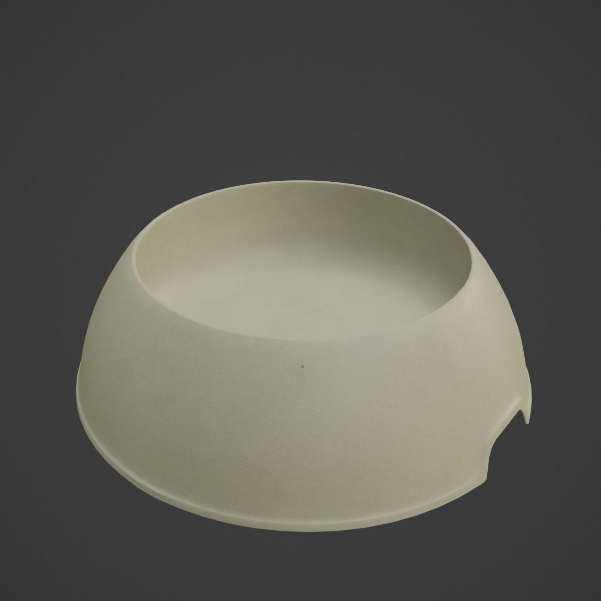 Plastic Dog Bowl A 05 Low-poly 3D model_6