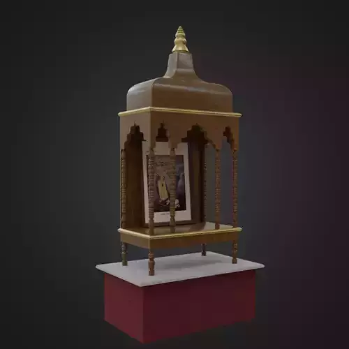 Indoor Temple Low-poly 3D model