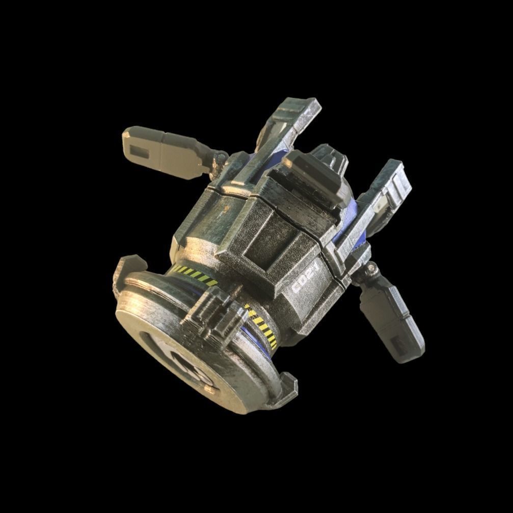 Orbital Drop Pod for 28mm Figs and Dice Roller Tower 3D print model_5