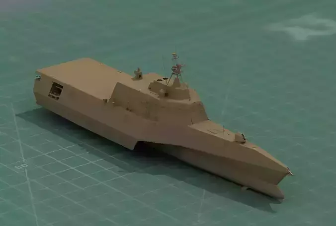 Littoral Combat Ship LCS-6 USS Jackson 3D Print 3D print model