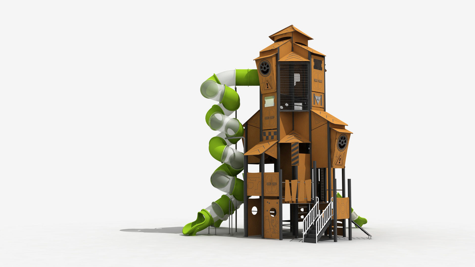 Gothic Cottage Theme Park 3D model_4