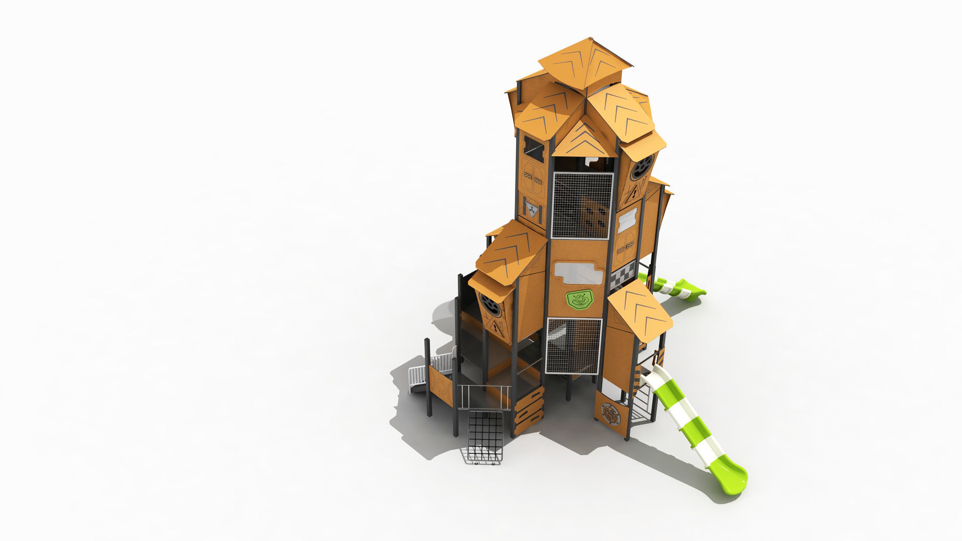 Gothic Cottage Theme Park 3D model_3