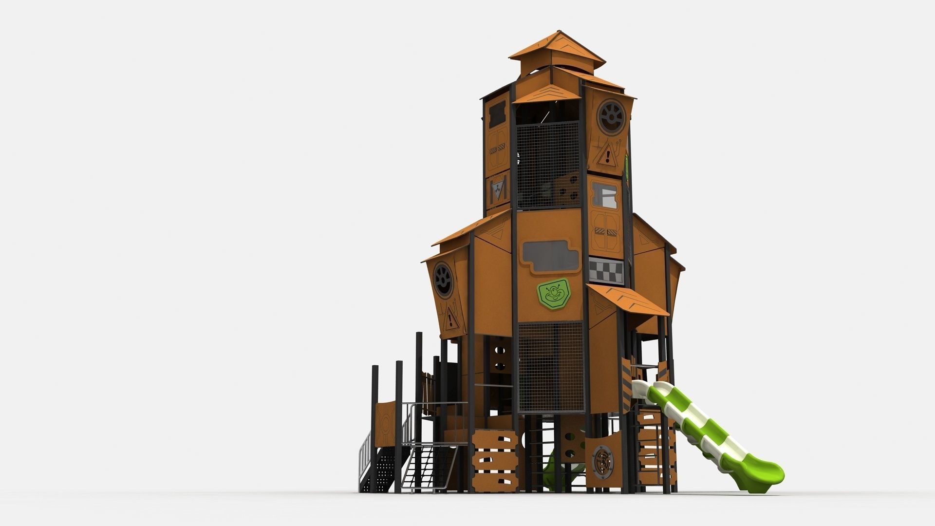 Gothic Cottage Theme Park 3D model_7