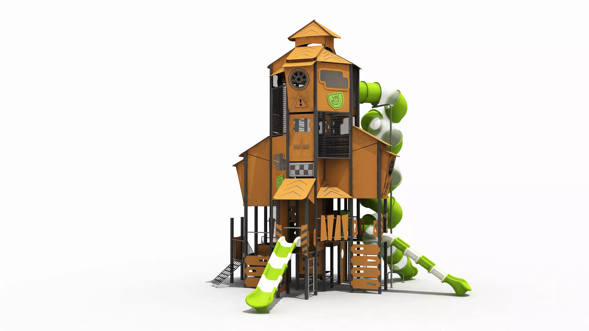 Gothic Cottage Theme Park 3D model_0