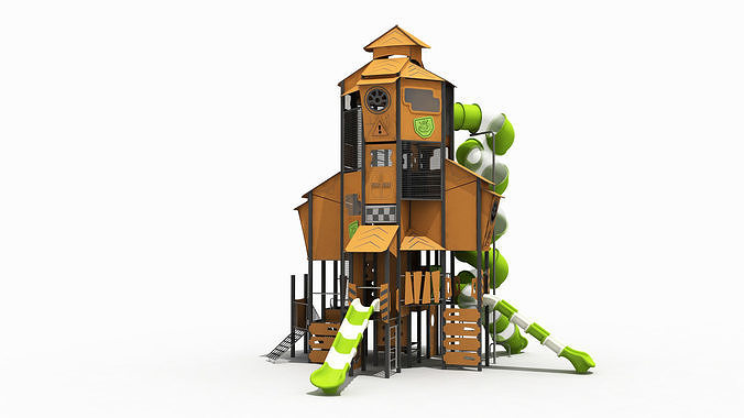 Gothic Cottage Theme Park 3D model
