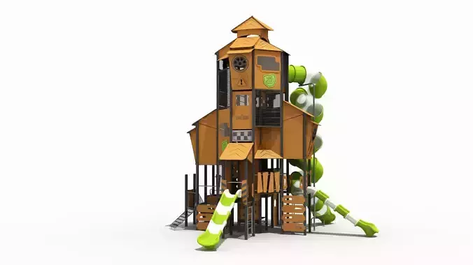 Gothic Cottage Theme Park 3D model