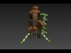 Gothic Cottage Theme Park 3D model_1