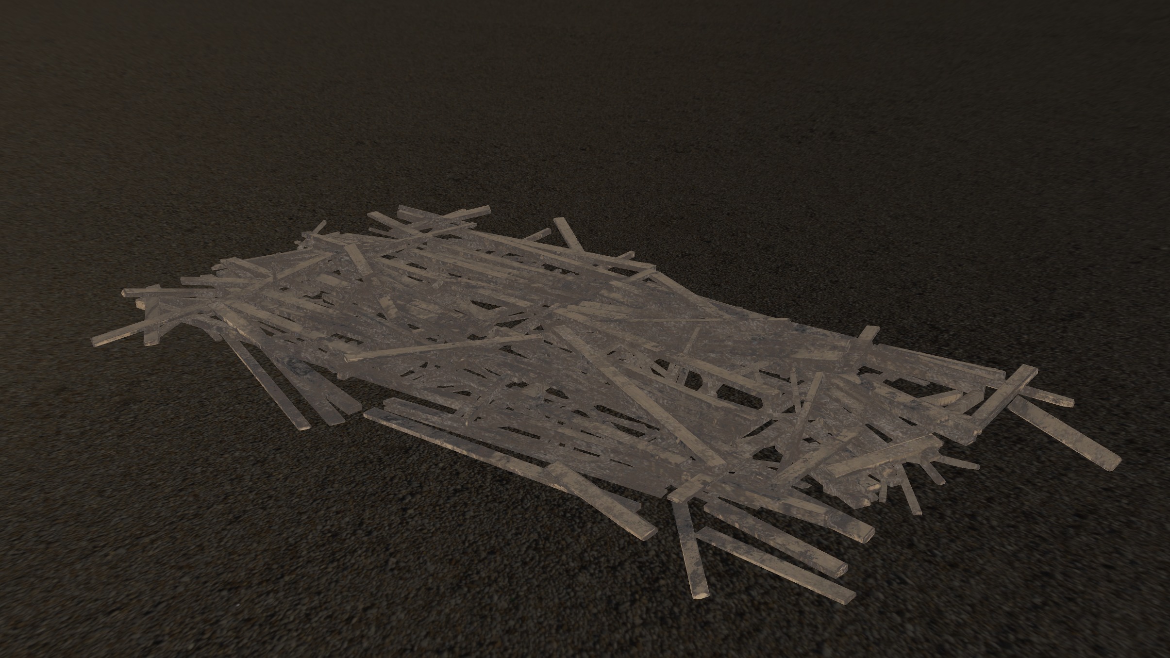 Wooden  Ruins 01 3D model_9