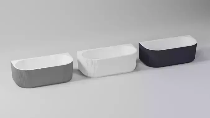 Rocklin Fluted Bath Collection