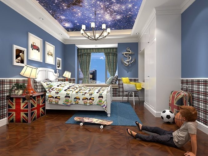 3D Kids-Bedroom Models 3D model