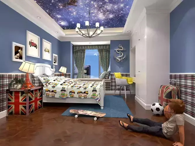3D Kids-Bedroom Models