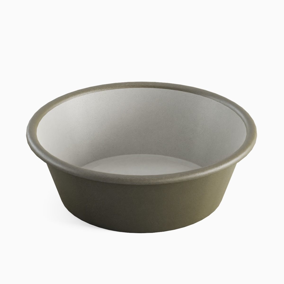 Plastic Wash Basin D 02 Low-poly 3D model_4