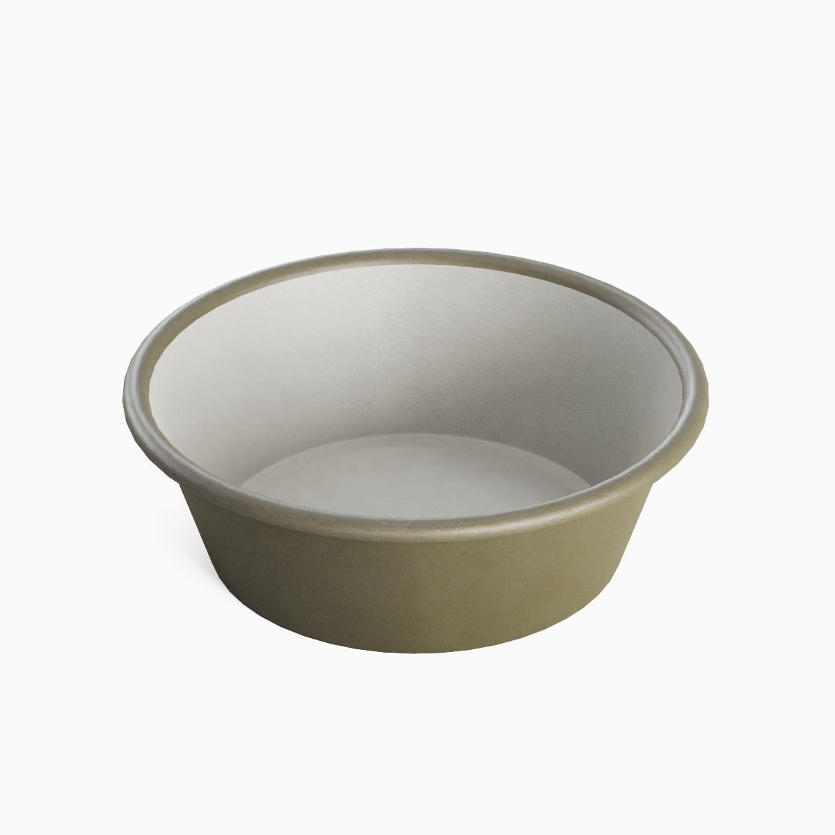 Plastic Wash Basin D 02 Low-poly 3D model_5