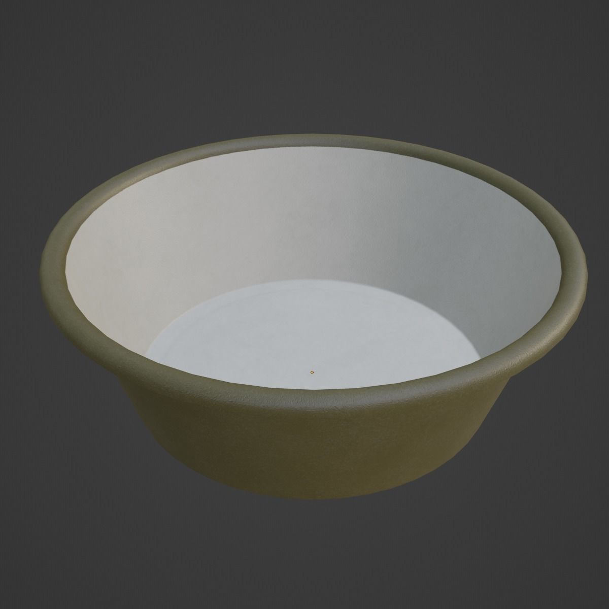 Plastic Wash Basin D 02 Low-poly 3D model_6
