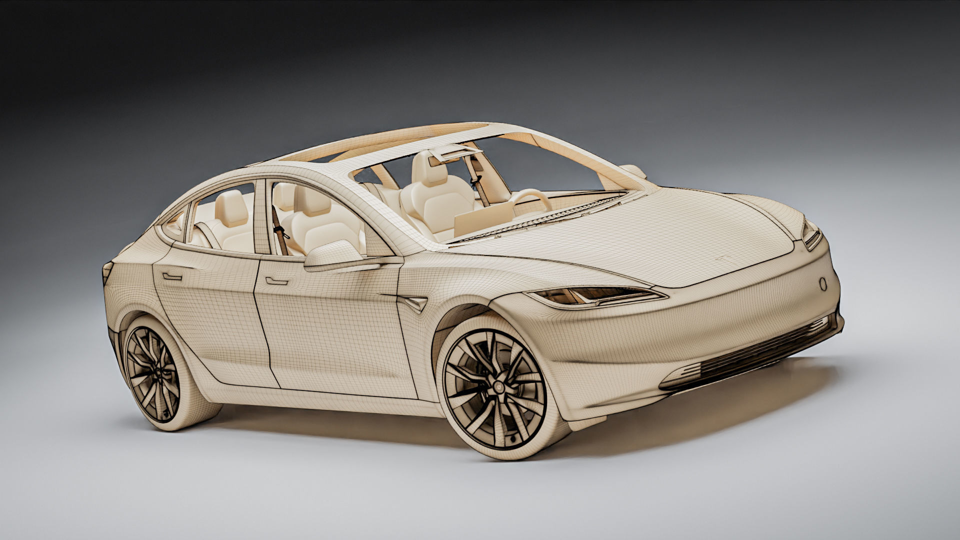 Tesla Model 3 2024 3D model_26