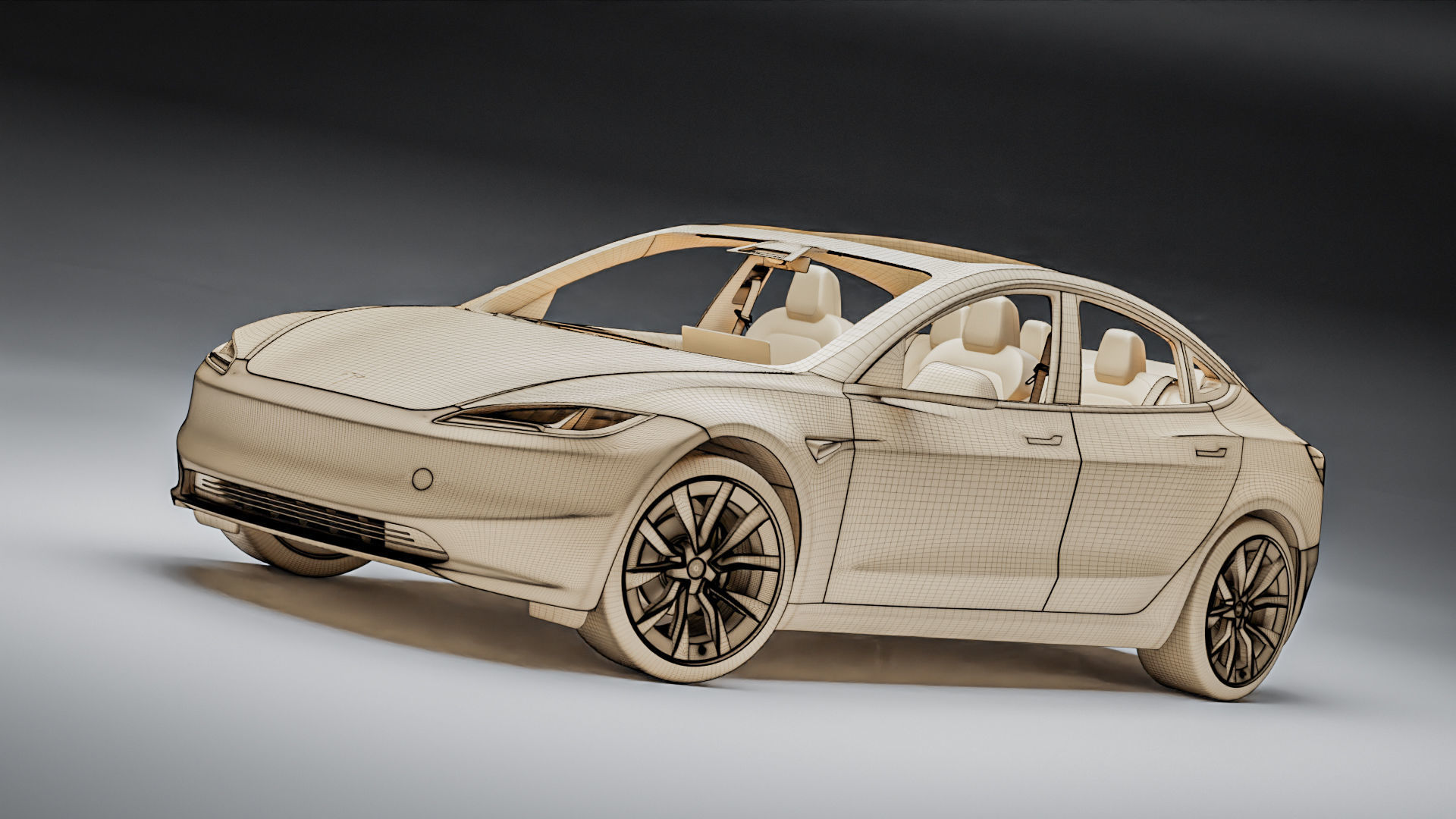 Tesla Model 3 2024 3D model_27