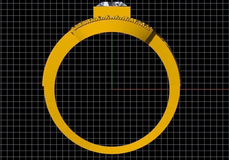 Gents Cluster Ring 3dm file 3D print model_6