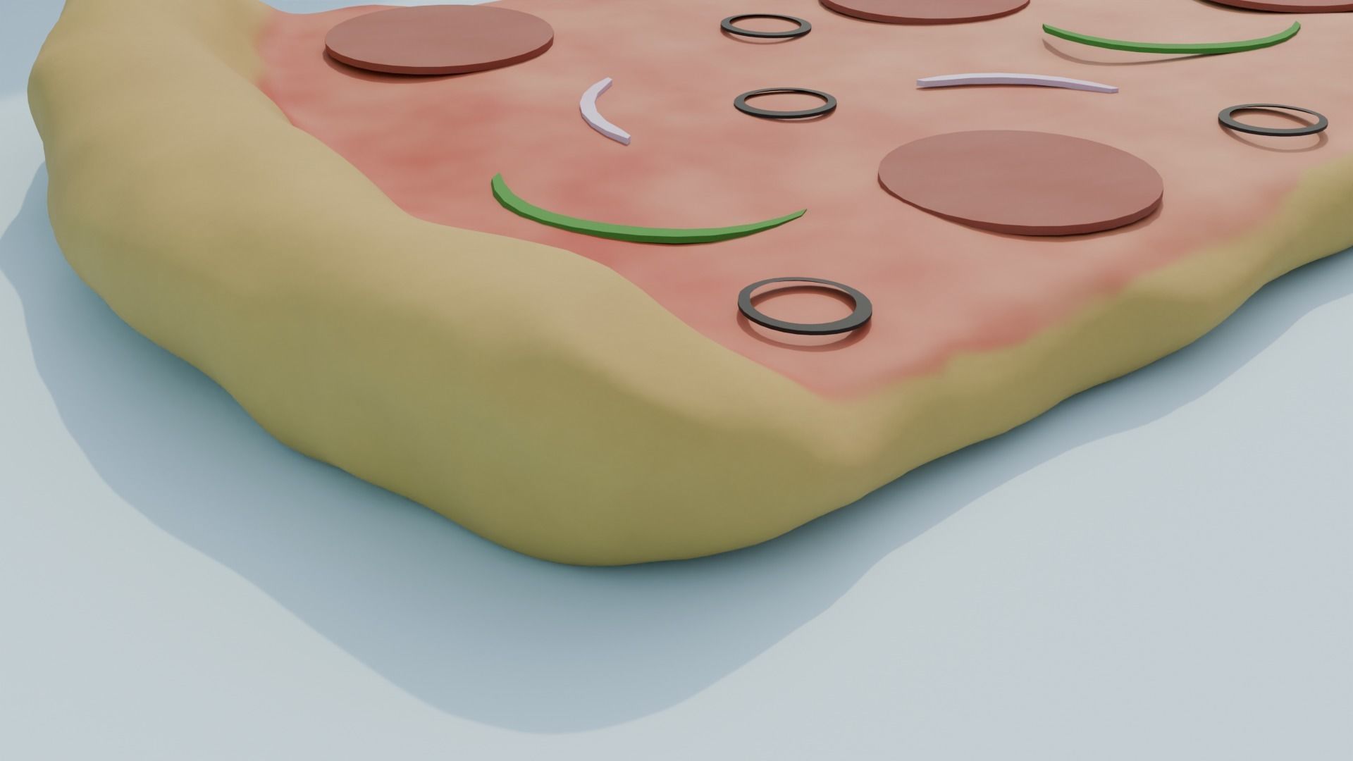Slice of Pizza 3D model_5