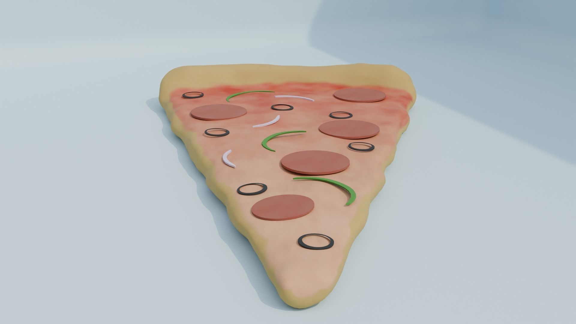 Slice of Pizza 3D model_3