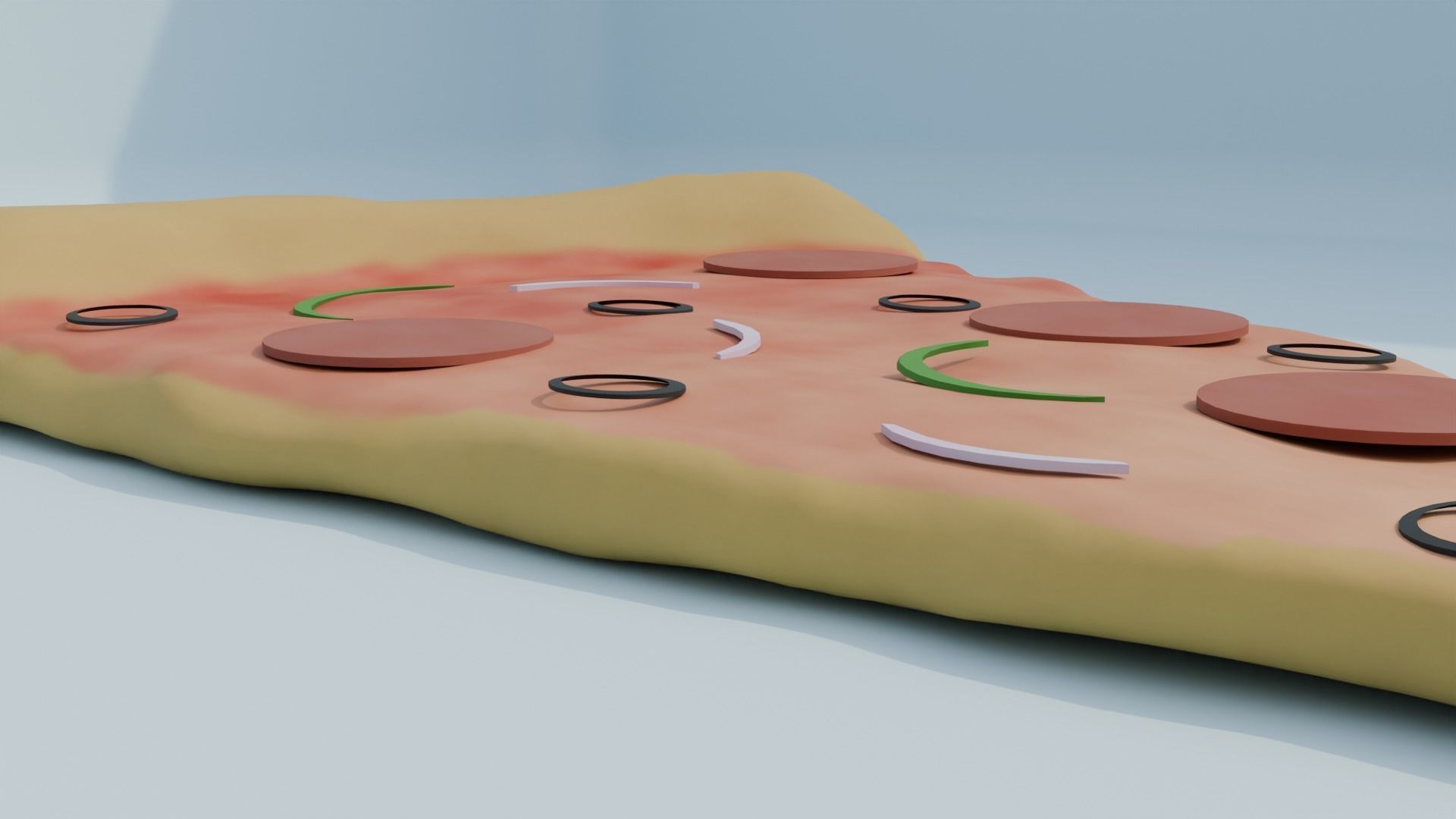 Slice of Pizza 3D model_6