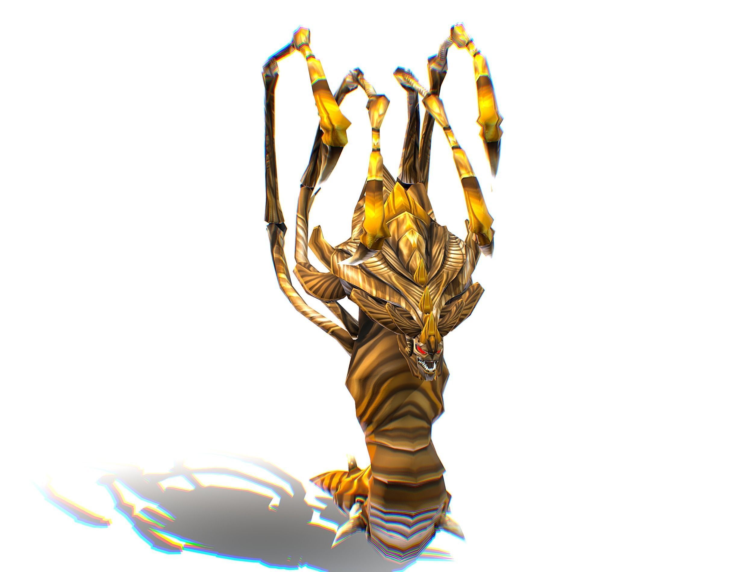 Animated Monster Snake Lizard Reptile Bug Low-poly 3D model_13