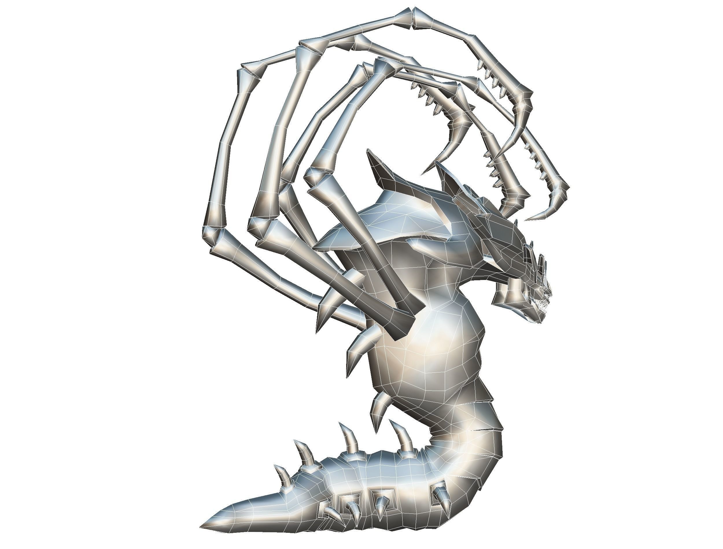 Animated Monster Snake Lizard Reptile Bug Low-poly 3D model_38