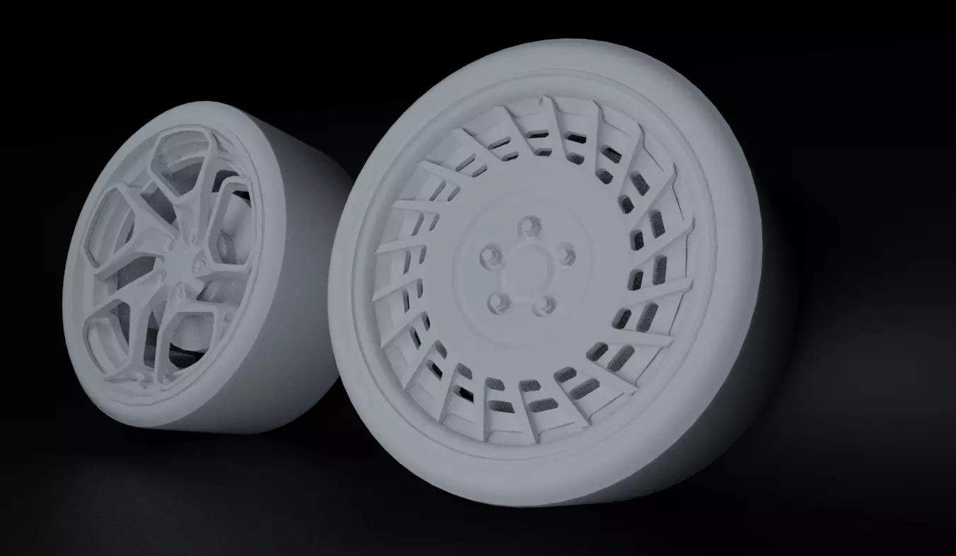 wheel car 3D model_0