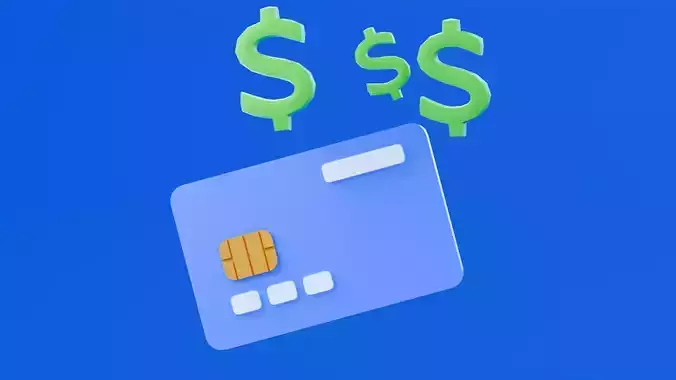 Marketing Icons - ATM Card Low-poly 3D model