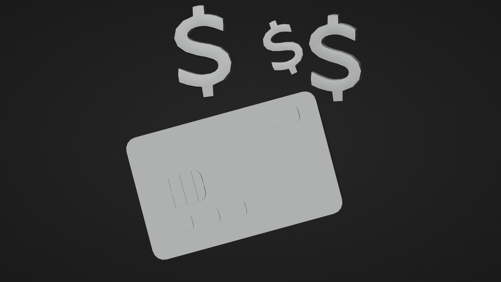 Marketing Icons - ATM Card Low-poly 3D model_8